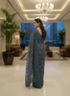 Kt 2069 Fandy Chiffon With Embroidery Work Saree